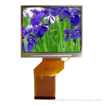 3.5-inch TFT LCD Display, 320 x 240 Dots Graphic, with Resistive Touch Panel, 70.08 x 52.56